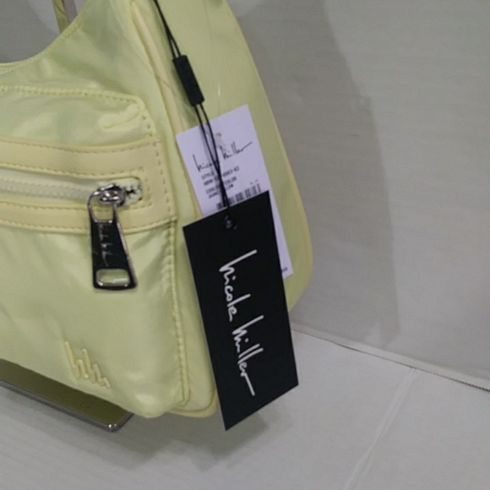 Nicole Miller Neon Yellow Shoulder Bag *NWT* - Picture 7 of 9